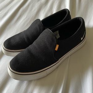 Nike Black Slip-ons